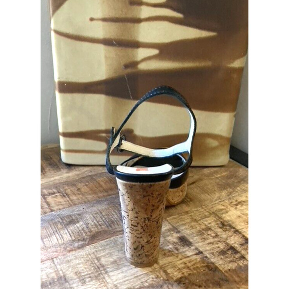 Miu Miu Black Patent Leather & Cork Heels, Vintage early 2000's VG! - Picture 4 of 16